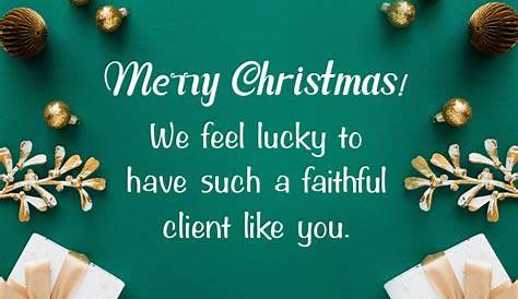 Christmas Card To Clients 40 Best Corporate Messages