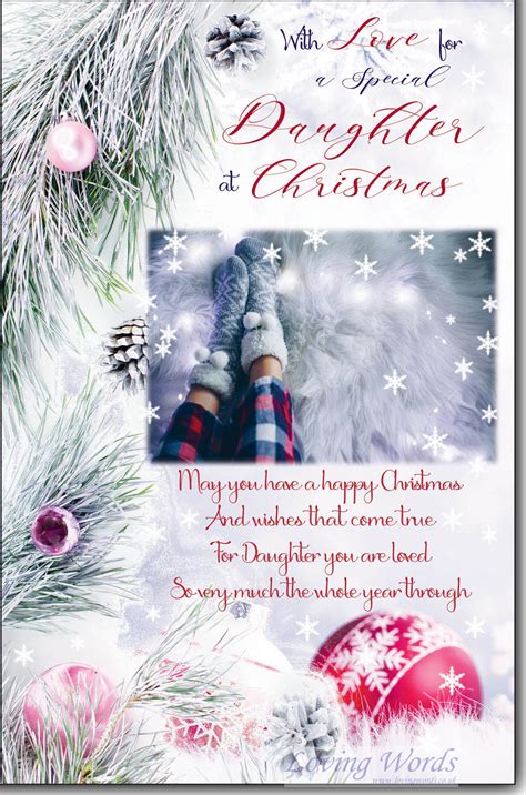 Just For You Daughter And Husband Christmas Card