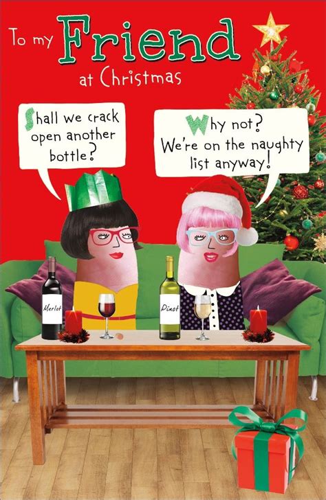 Bestest Friend Funny Christmas Card By Parsy Card Co
