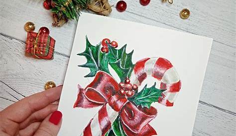 Christmas Cards In Watercolour Card Art Drawing Painted