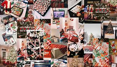 Christmas Collage Wallpaper Macbook