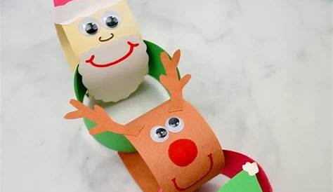 Christmas Construction Paper Crafts For Kids Santa. Easy Preschool Craft