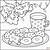 christmas cookie coloring pages