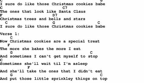 Christmas Cookies Chords Who Took The Cookie From The Cookie Jar Sheet
