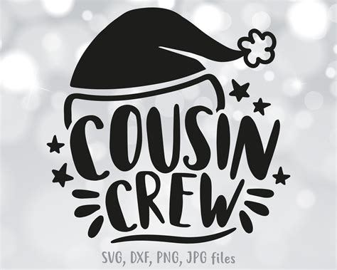Cousin Crew Svg, Christmas Svg, Cut File, Cricut, Png, Vector