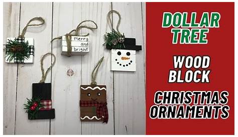Christmas Crafts Using Jenga Blocks Snowman Block Ornaments Etsy Dollar Tree Diy