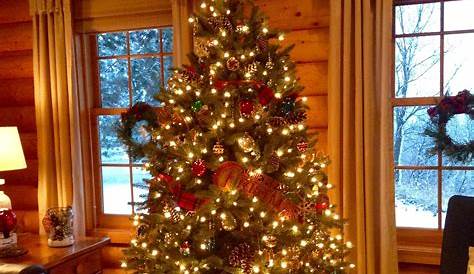 Christmas Decorating Ideas For Log Cabin Style Homes Interior Mountain Home Cute