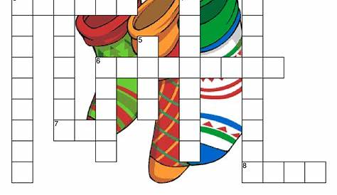 Christmas Decorations Crossword Clue Printable Puzzles Printable World Holiday