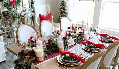 Christmas Dining Table Settings Winter White Snowflake Setting Home With Holliday