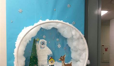 Christmas Door Decorating Ideas Snow Globe Office Competition I Created! Contest