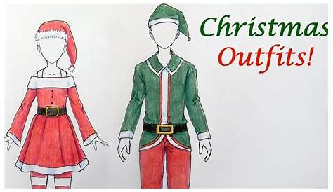 Christmas Fashion Drawing