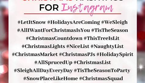 Christmas Fashion Hashtags