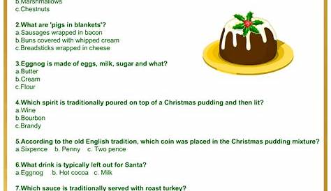 Christmas Food And Drink Jeopardy Questions Game Pajama Party Potluck