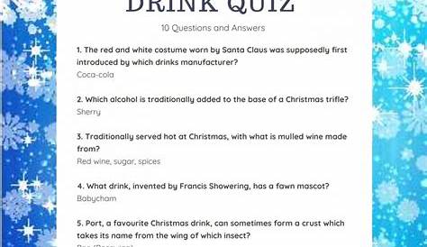 Christmas Food And Drink Quiz Questions And Answers Free General Trivia 50