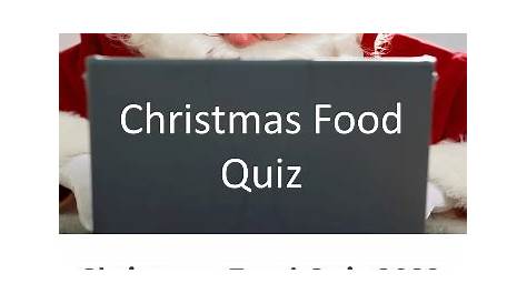 Christmas Food Quiz Kahoot