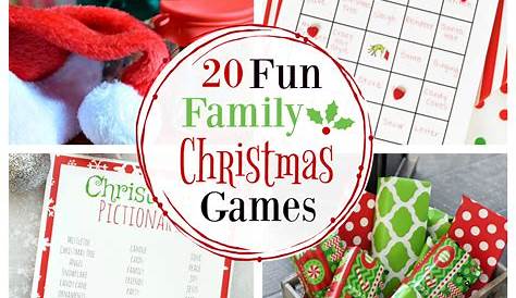 Christmas Games For Family Fun Party In 2020 Party