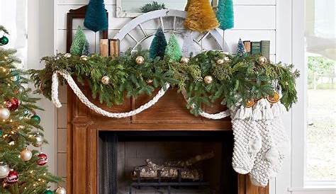 Christmas Garland Ideas For Mantel A Fireplace Rambling Renovators
