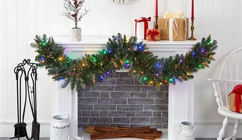 Christmas Garland Led Lighted Olympia Pine Prelit Commercial LED