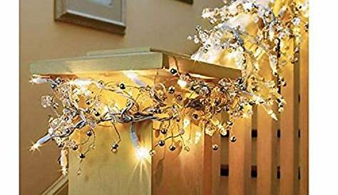 Christmas Garland Lights Indoor 6 5FT With For Fireplace Mantle Home