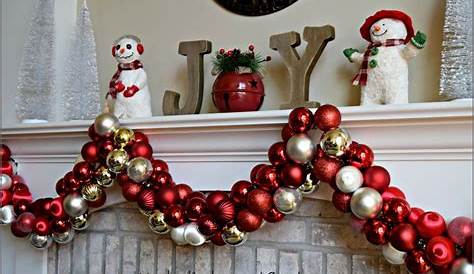 Christmas Garland Made Of Ornaments