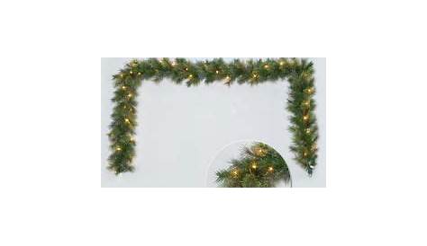 Christmas Garland Menards Enchanted Forest® 9' Pine Artificial With Cones At ®