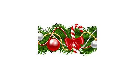 Christmas Garland Png Transparent Clip Art Download 1500*706 Free