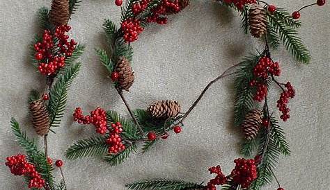 Christmas Garland With Pine Cones