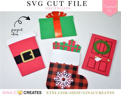 Christmas Gift Card Holder, Gift Card Holder svg (1709459) SVGs