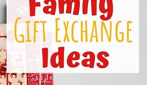 Christmas Gift Exchange Ideas For Large Families Free Game Printable Games