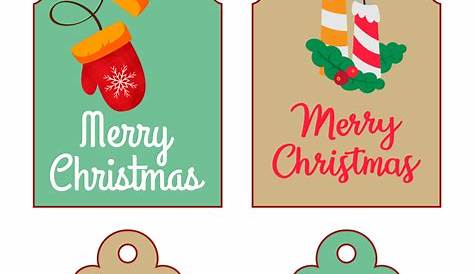 7 Best Blank Christmas Gift Tag Sticker Printable