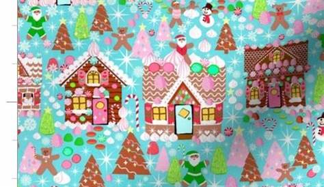 Christmas Gingerbread Fabric Holiday Inspirations Fleece Hires