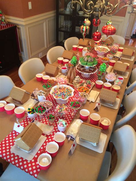 Christmas Gingerbread House Party Ideas