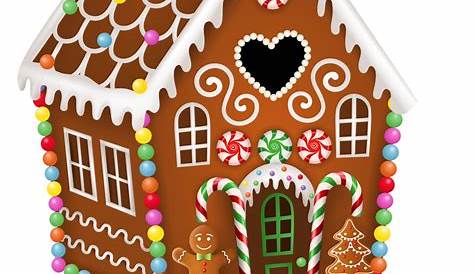 Christmas Gingerbread House Vector With Candies Man And