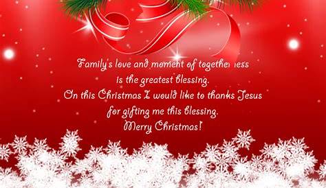 Christmas Greetings For Family