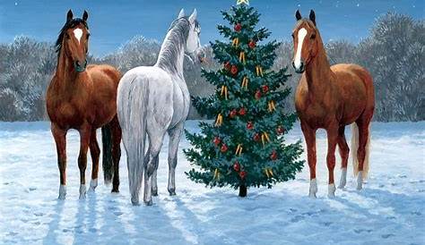Christmas Horse Desktop Wallpaper