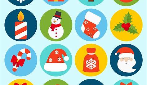 Christmas Icons Vector Free Download