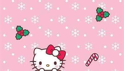 Christmas Kitty Phone Wallpaper
