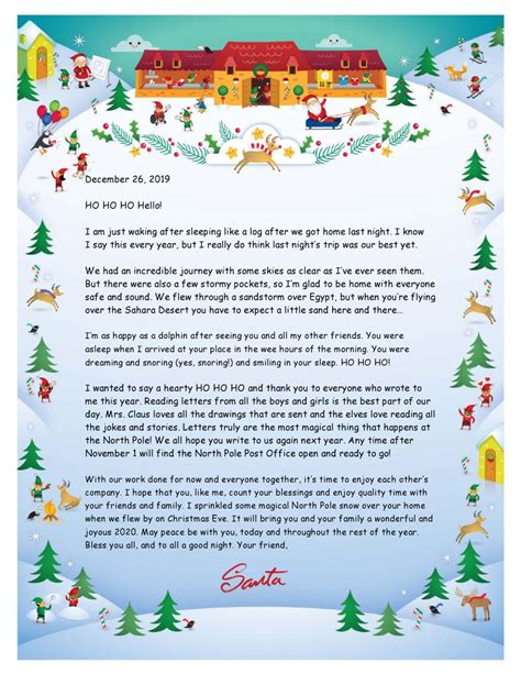 10 Best Free Printable Christmas Letter Templates