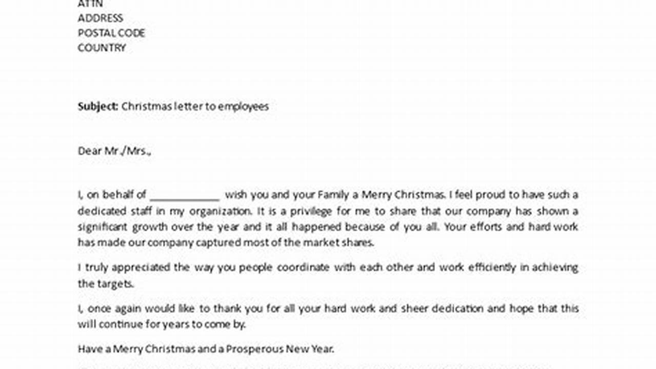 How to Write a Christmas Letter to Employees That Will Boost Morale