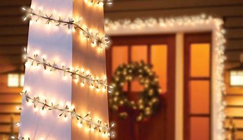 Christmas Lights Garland Tx 10FT With 50 LED Prelit Outdoor Xmas