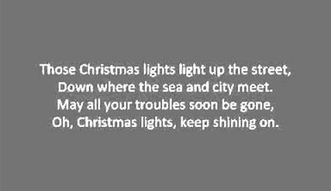 Christmas Lights Lyrics Meaning