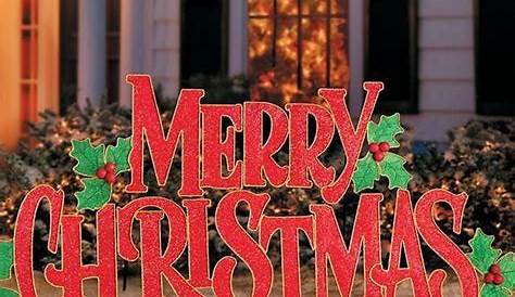 Outdoor Lighted Christmas Signs, Commercial Holiday Signs