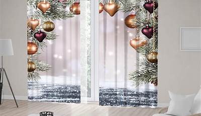 Christmas Living Room Curtains