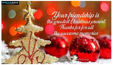 Christmas Message For Friendship