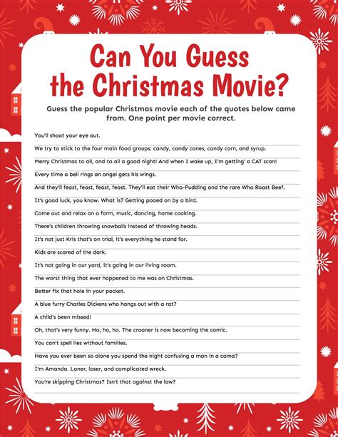 The Night Before Christmas Trivia Game