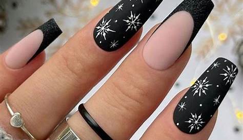 Christmas Nails Black
