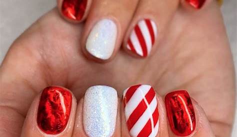 Christmas Nails Cute And Simple 25+ Fantastic Holiday Squoval Shape Polka Dots