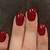 christmas nails red glitter