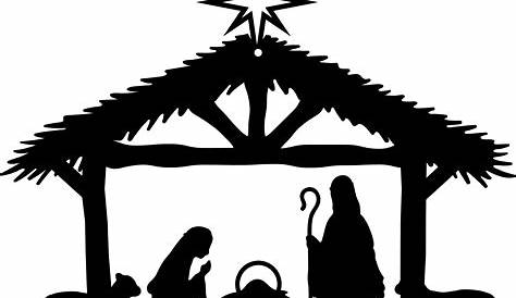 Christmas Nativity Scene Silhouette Patterns ClipArt Best