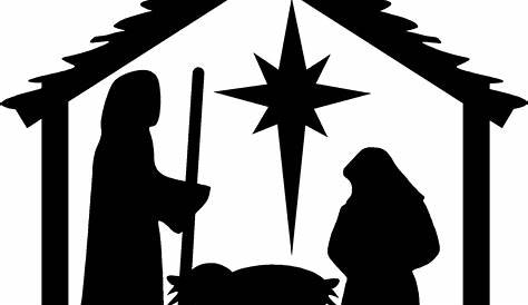 Christmas Nativity Scene Templates Maker Outline Patterns DFX EPS PDF PNG And
